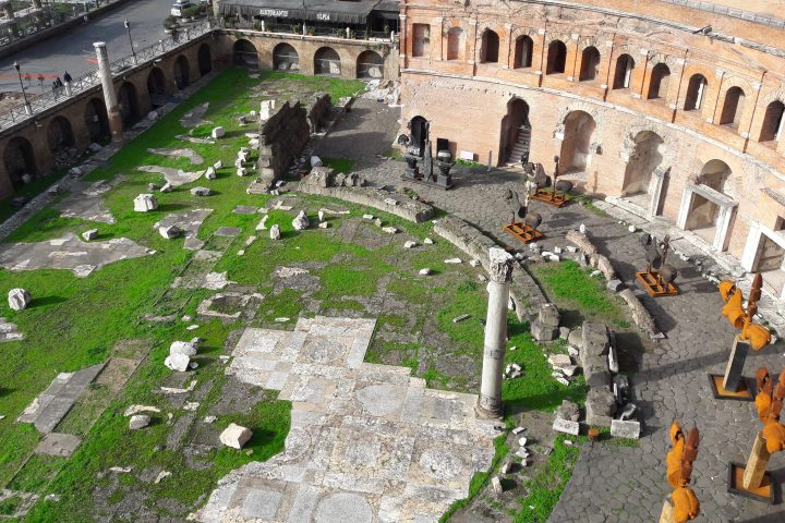ancient rome underground overhead view
